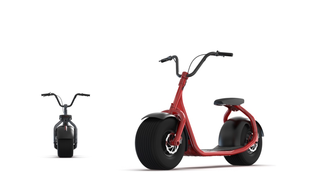 Red and Black Kaaspeed Scooters