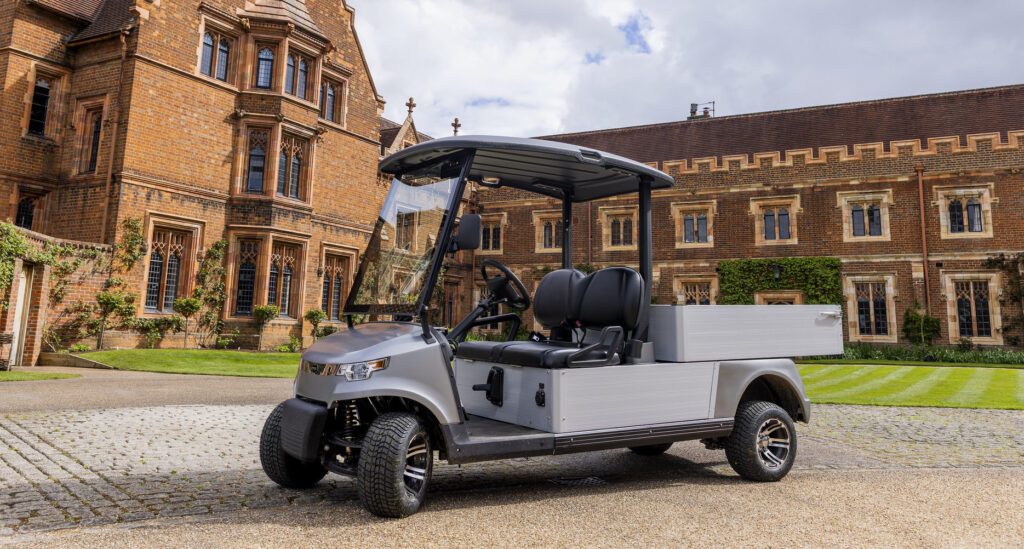 A STAR EV Capella Work Machine on the grounds of Radley College.