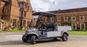A STAR EV Capella Work Machine on the grounds of Radley College.