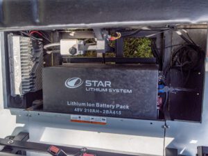 A STAR EV lithium system lithium ion battery pack.